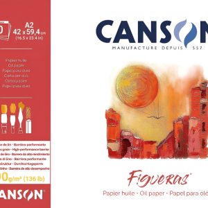 Canson Block Figueras 290 Grs Papel Tipo Tela 42 X 59,4 Cm