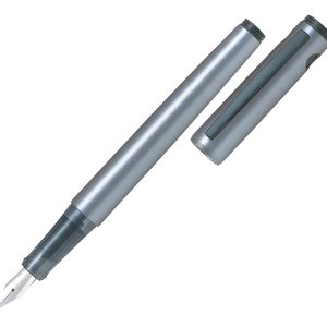 Pluma Explorer Tonos Metalizados - Pilot Tinta Azul Exterior Gris Metálico