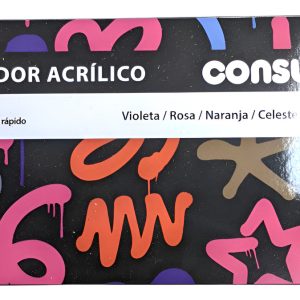 Set De 6 Marcadores Acrilicos Consul Art Opaco