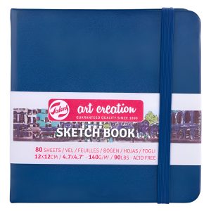 Cuaderno Sketch Art Creation Azul 140 Grs 12 X 12 Cm 80 Hs.