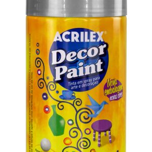 Pinturas Aerosol Acrilex Decor Paint 150 Ml X Unid Plateado