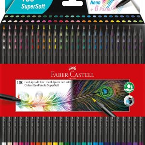 Lapices Faber Castell Supersoft X100 Unidades De Color Frios