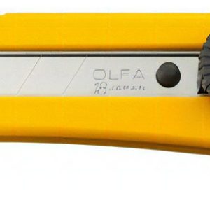 Cortador Cutter Seguridad Olfa L-2 Mango Antideslizante 18mm Papel Cartón