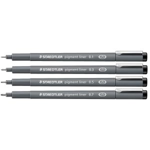 Microfibra Staedtler Puntera 308 Tinta Pigmentada Unitaria 0.1 A 0.9mm