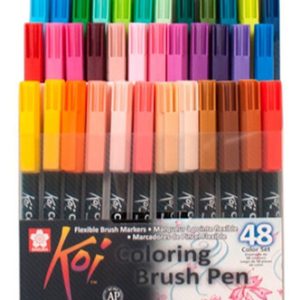 Marcadores Pincel Sakura Koi Brush Set X 48