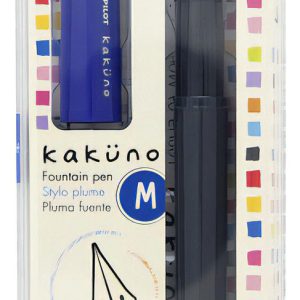 Pluma Escolar Lapicera Fuente Pilot Kakuno Trazo Medio Tinta Negro Exterior Aul Cuerpo Negro Tapa Azul Según La Tinta Elegida Para Uso
