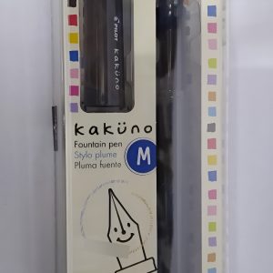 Pluma Estilográfica Gris Kakuno, Punta Mediana Gris/negro Prism Crush Black