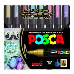 Posca Pack 8 Marcadores Metalizados Pc-5m Munpc5me8m Multicolor
