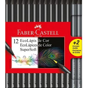Lápices De Colores Eco Supersoft X14 Largos Faber-castell