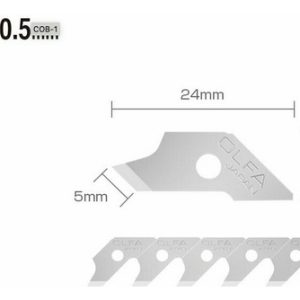 Navaja Repuesto Olfa Cob-1 Para Cutter Cmp-1 15 Piezas Precisión 5mm