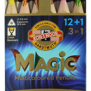 Lápices Koh-i-noor Magic Multicolor 13 Pcs + Goma + Sacapuntas