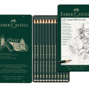 Lapiz De Grafito Negro Faber Castell 9000 Art Set X 12 Unid Graphite