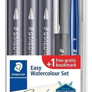 Staedtler Marcadores Acuarelables Doble Punta Set X5 Con Pincel Y Microfibra Brillantes