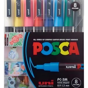 Marcador Uni Posca Clasicos Pc-3m X 8 Unidades Blister