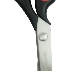 Tijera Credencial Zig Zag 23cm Corte Preciso Tela Cartón Goma Eva Negra Roja Negra Y Roja