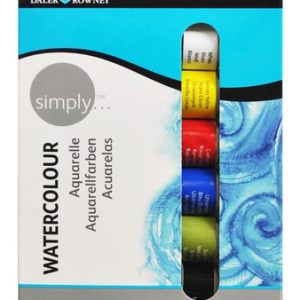 Pintura Acuarela Daler Rowney Simply 6 Colores Tubo 12ml