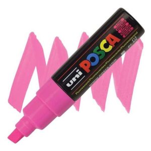 Marcadores Acrílicos Posca 8k De Colores Color Rosa Fluor