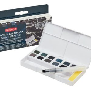 Set Derwent Acuarelas Carboncillo Tinted Charcoal 12 Colores