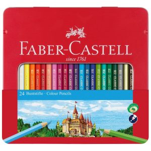 Lapices De Colores Eco En Lata X 24 Largos Faber-castell