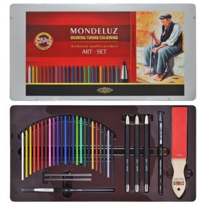Lápices Acuarelables Koh-i-noor Mondeluz Pack 32 Minas Colores