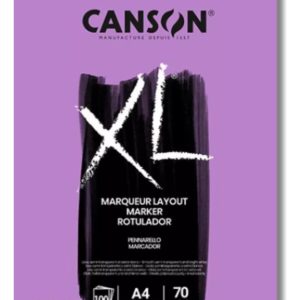Block Papel Canson Xl A4 100 Hojas Marcador Rotuladores Resistente 70g