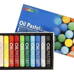 Pasteles Óleo Mungyo Mop12 12 Unidades Arte Papel Dureza Blanda