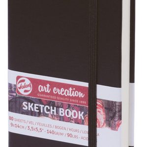 Sketchbook Dibujo Pasta De Color 80h 140g 9x14cm Color Negro