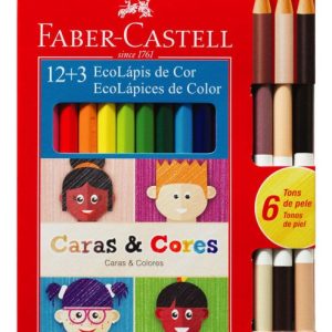 Lápices Colores Faber Caras & Colores X 12