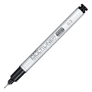 Copic Multiliner Marcador De Tinta Negra Punta Redonda 0.3mm