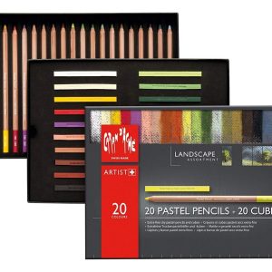 Caran Dache 20 Lapices Pastel +20 Pasteles Landscape Paisaje Multicolor
