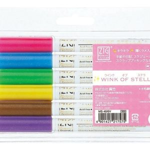 Marcadores Kuretake Wink Of Stella X 6 Colores Glitter
