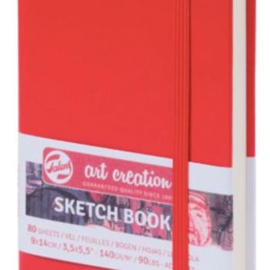Sketchbook Dibujo Pasta De Color 80h 140g 9x14cm Color Rojo