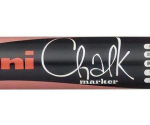 Marcador Tiza Líquida Uni Chalk Pwe 5m Trazo 1,8 A 2,5mm X U Color Rojo Metálico