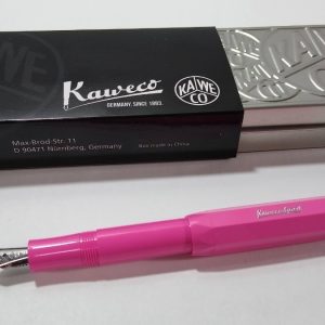 Pluma Estilográfica Kaweco Skyline Sport Rosa Trazo B Color De La Tinta Azul