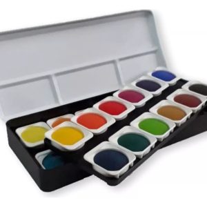 Acuarelas Profesionales Finetec 24 Colores Monopigmentadas Lata