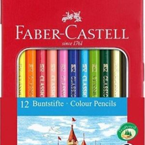 Lapices Faber Castell Hexagonal Lata X 12 Con Ventana