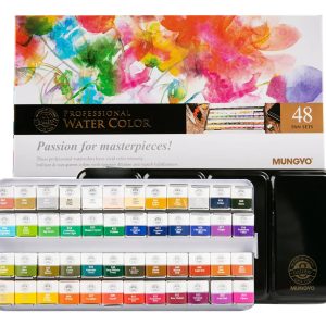 Acuarelas Mungyo En Pastilla Profesional Lata X 48
