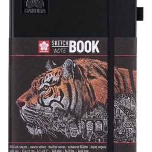 Sakura Sketchbook Sketch Note Book 80 Hojas Hojas Negras 1 Materias Unidad X 1 21cm X 13cm Color Negro