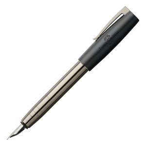 Lapicera Pluma Faber Castell Loom Gunmetal Shiny Color De La Tinta Carga Color Del Exterior Foto