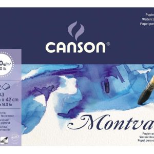 Block Canson Montval A3 300gr 12 Hojas Distribuidora Lv Color Blanco