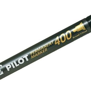 Plumon Permanente Pilot Sca 400 Punta Biselada 12 Unidades Color Negro