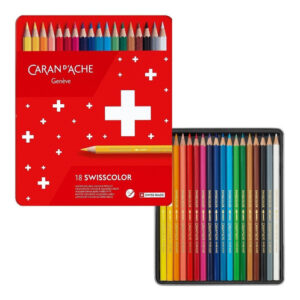 Lápices Acuarelables Caran D'ache Swisscolor X18 Colores