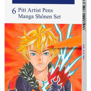 Marcador Faber Castell Pitt Manga Shonen X6 Marcadores Brush