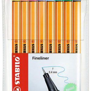 Marcadores Stabilo Point 88 Pastel 0.4 Mm 8 Colores Papel