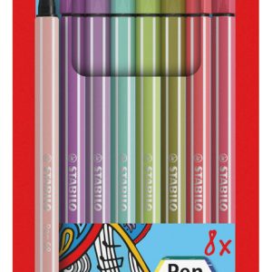 Marcadores Stabilo Pen 68 Multicolor Juego De 8 Ambidiestros