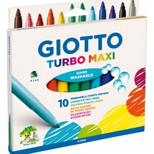 Marcadores Giotto Turbo Maxi Gruesos X 10 Colores Color Surtidos