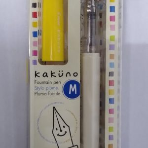 Pluma Estilográfica Lapicera Fuente Pilot Kakuno Color De La Tinta Varios Color Del Exterior Amarillo