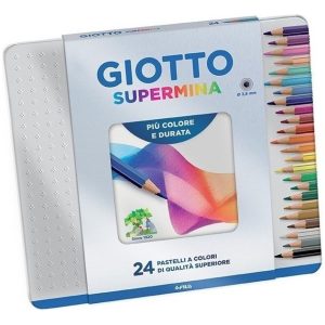 Colores Giotto Supermina Lata X 24 Unidades 3.8 Mm