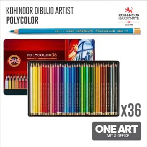 Lápices De Color Koh-i-noor Polycolor 36 Colores Lata