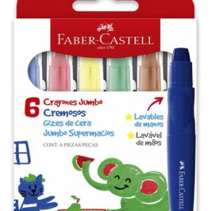 Crayones Jumbo Cremosos X 6 Faber Castell Multicolor